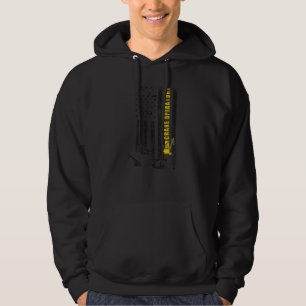 Proud Crane Operator US Flag Crane Driver Hoodie