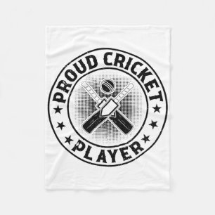Proud Cricket Player - Cricketing Cricket Player Fleece Blanket