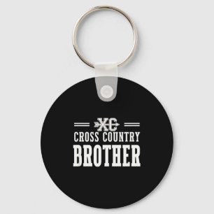 Proud Cross Country Brother Team Love Srit Cc Sibl Keychain