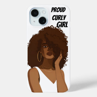 PROUD CURLY GIRL iPhone 15 CASE