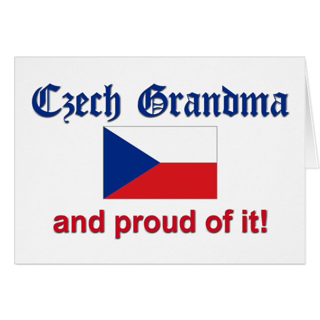Proud Czech Grandma (Front Horizontal)