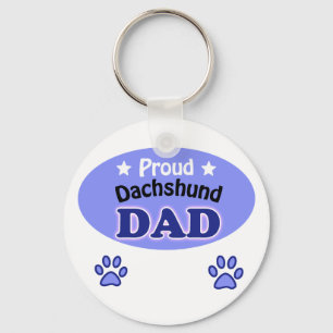 Proud Dachshund Dad Keychain