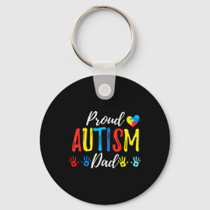 Proud Dad Autism Awareness Family Matching Shirt Keychain
