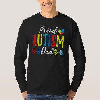 Proud Dad Autism Awareness Family Matching T-Shirt