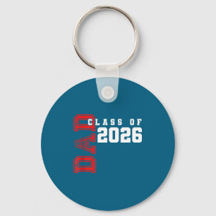 Proud Dad Class 2026 Graduate Keychain