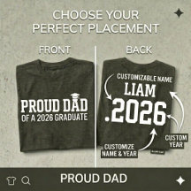 PROUD DAD • Class of 2026 Personalized Graduation