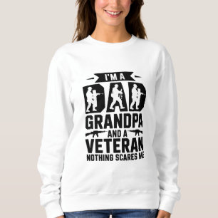 Proud Dad Grandpa Veteran T-Shirt Design Sweatshirt