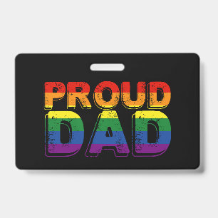 Proud Dad LGBT Parent Gay Pride Dad Badge