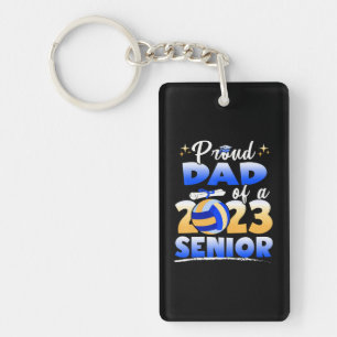 Proud Dad Of A 2023 Senior Volleyball Graduation Keychain