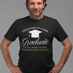 Proud Dad of a 2025 Graduate Custom Graduation T-Shirt
