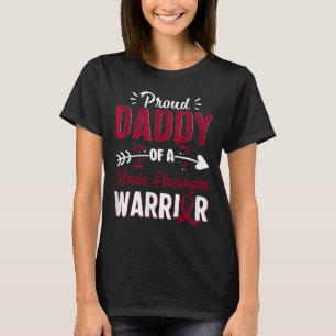 Proud Dad Of A Brain Aneurysm Warrior Month Burgun T-Shirt