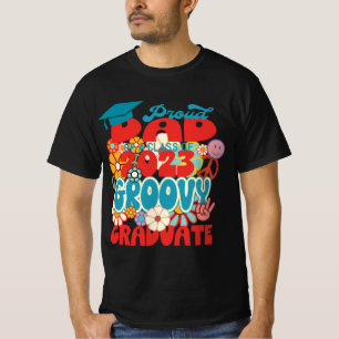 Proud DAD of a Class of 2023 Graduate Retro Floral T-Shirt