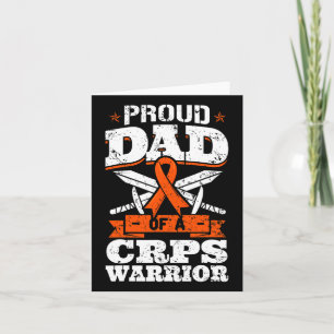 Proud Dad Of A Crps Warrior Rsd Awareness Ribbon R Card