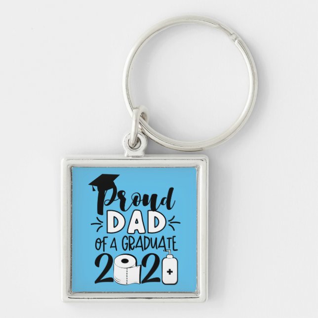 Proud Dad of a Graduate - 2021 Keychain (Front)