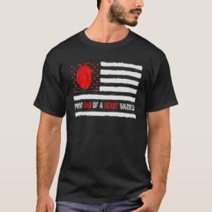 Proud Dad Of A Heart Warrior Chd Awareness T-Shirt