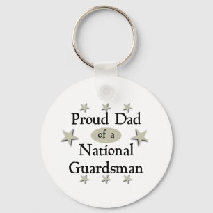 Proud Dad of a National Guardsman Keychain