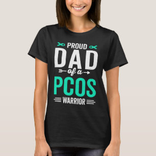 Proud Dad of a PCOS Warrior Survivor Awareness Sup T-Shirt