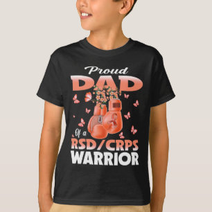 Proud Dad Of A Rsd Crps Warrior Awareness Boxing G T-Shirt