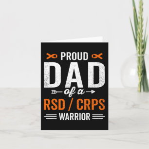 Proud Dad of a RSD CRPS Warrior Survivor Awareness Card