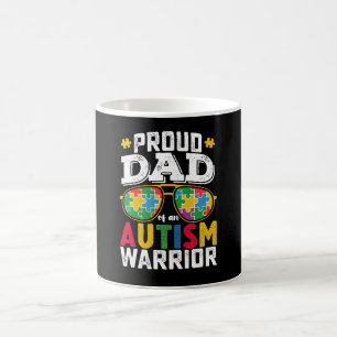 Proud Dad Of An Autism Warrior Family Coffee Mug