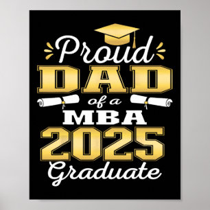 Proud Dad Of Cl Of 2025 M Graduate Grad Family  Poster