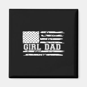 Proud Dad Of Girls Father Of Girls For Dad Xmas Fa Magnet