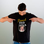 Proud Dad of Graduate Graduation Cap Photo  T-Shir T-Shirt<br><div class="desc">Proud Dad of Graduate Graduation Cap Photo Dark T-Shirt. T-shirt for a graduate proud father with a graduation cap and a photo of the graduate. Add your photo.</div>