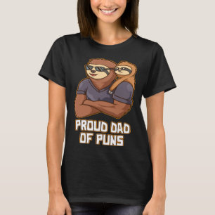 Proud Dad of Puns  Daddy Humor Father Dad Jokes Na T-Shirt