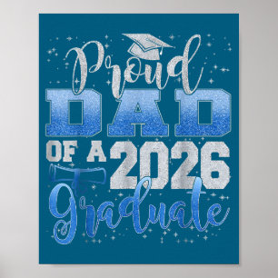 Proud Dad Senior 2026 Class Illustration Poster