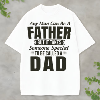 Proud Dad Typography Design – Family Love Graphic T-Shirt