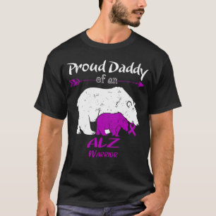 Proud Daddy Bear Alzheimer Awareness T-Shirt