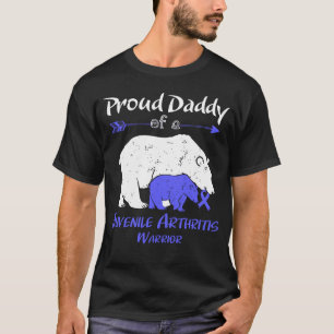 Proud Daddy Bear Juvenile Arthritis Awareness T-Shirt