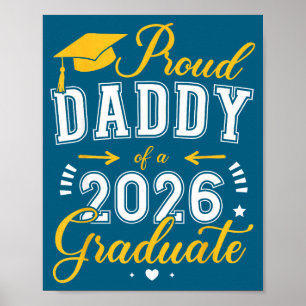 Proud Daddy Class 2026 Graduate Illustration Poster