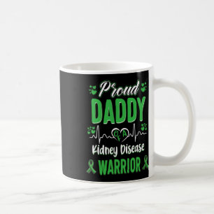 Proud Daddy Kidney Disease Warrior Awareness Ribbo Coffee Mug