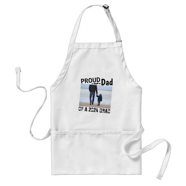 proud daddy of a class personalized modern standard apron (Front)