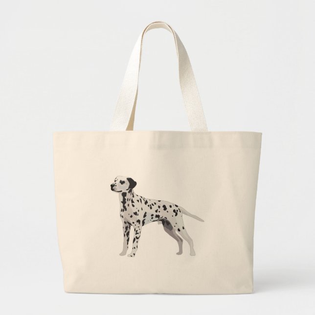 Proud Dalmatian Large Tote Bag (Front)
