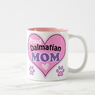Proud Dalmatian Mom Two-Tone Coffee Mug
