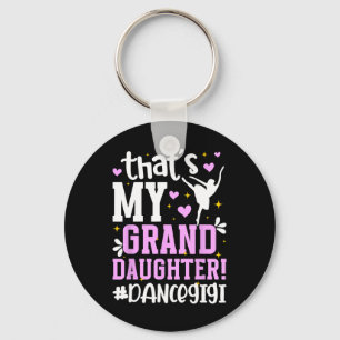 Proud Dance Gigi Grandma On Mother's Day Black Dan Keychain