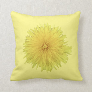 Proud Dandelion Flower. Throw Pillow