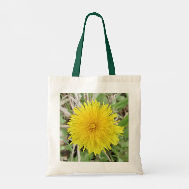 Proud Dandelion Flower. Tote Bag (Back)