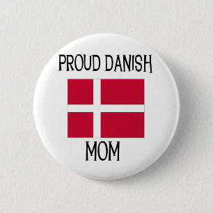 Proud Danish Mom 2 Inch Round Button