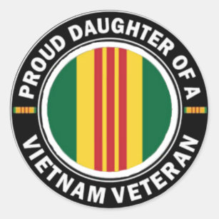 Proud Daughter of a Vietnam Vet Stickers