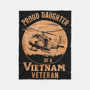Proud Daughter Of A Vietnam Veteran Tank Top Fleece Blanket