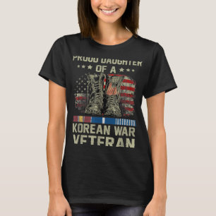 Proud Daughter Of Korean War Veteran Us Family Mat T-Shirt
