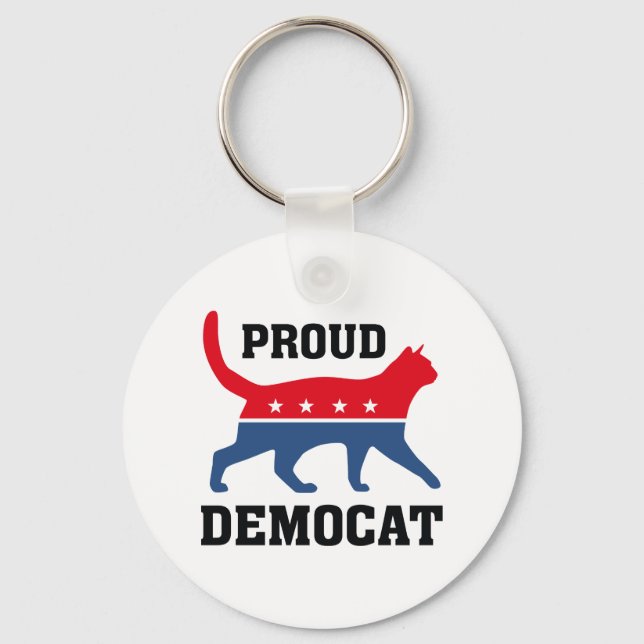 Proud Democat Keychain (Front)