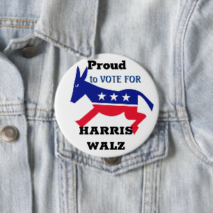 Proud Democrat Button