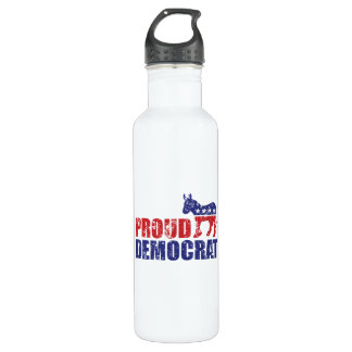 Proud Democrat Donkey Distressed 710 Ml Water Bottle