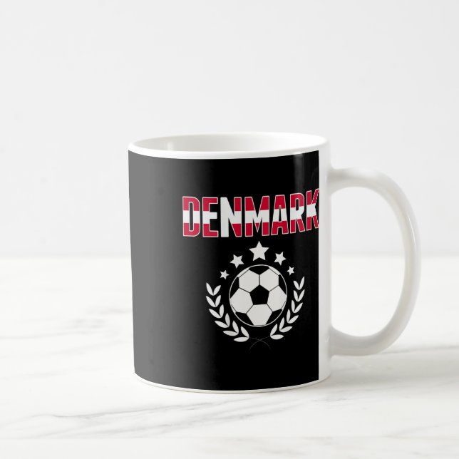 Proud Denmark Soccer Fans Jersey - Support Danish  Coffee Mug (Right)