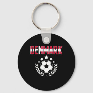 Proud Denmark Soccer Fans Jersey - Support Danish Keychain
