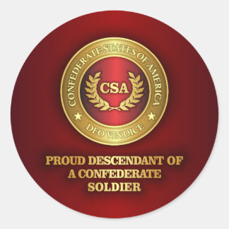 Proud Descendant Classic Round Sticker